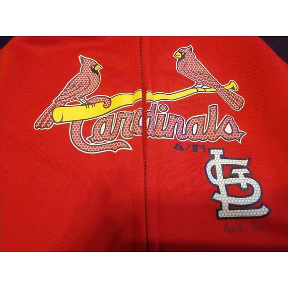 Majestic St. Louis Cardinals Zip Up Jacket MLB Women's Medium - Picture 3 of 11